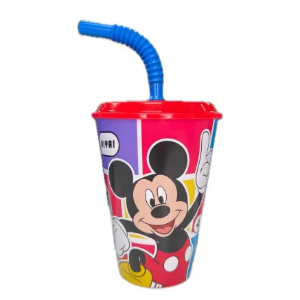 Vaso Infantil con Pajita 360ml Mickey Mouse