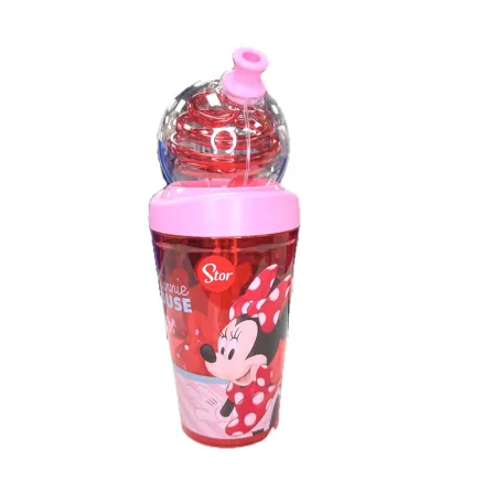 Vaso Infantil con Serpentina 420ml Minnie Mouse Disney