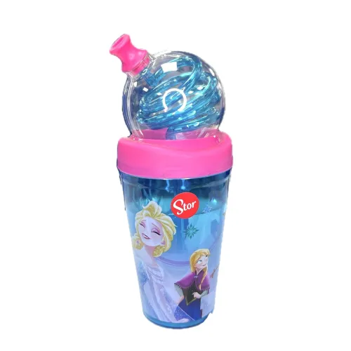 Vaso Infantil con Serpentina 420ml Frozen Disney