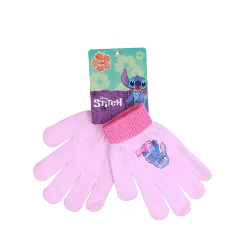 Guantes Infantiles Rosa Stitch Disney