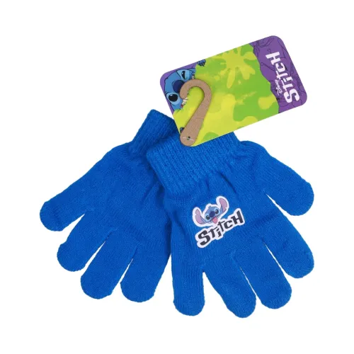 Guantes Infantiles Azul Stitch Disney