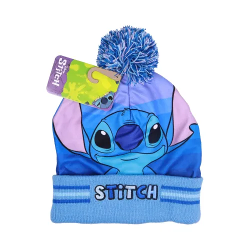 Gorro Infantil Azul Stitch Disney
