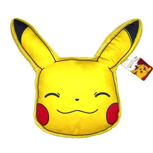 Cojin 3D Amarillo Pikachu Pokemon 40x35cm