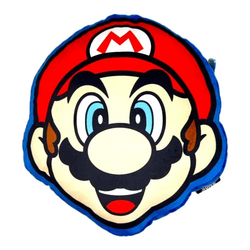 Cojin 3D Azul Super Mario Bros 35cm