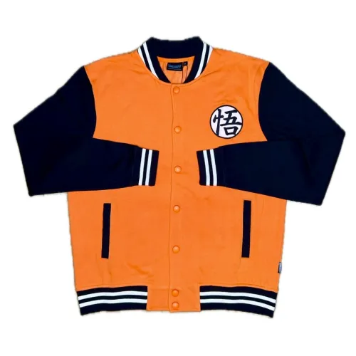 Chaqueta Bomber Dragon Ball Kanji Tortuga Naranja/Negra