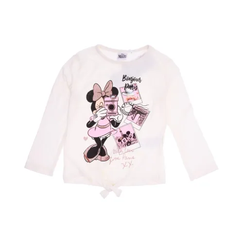 Camiseta Manga Larga "Bonjour Paris" Minnie Mouse Disney