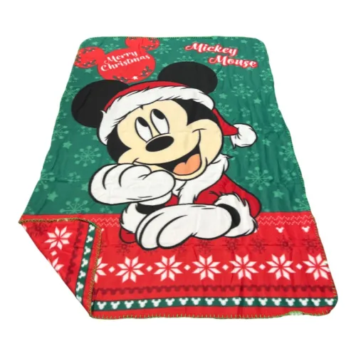 Manta Polar Disney Mickey Mouse Navidad Merry Christmas" 100 x 140 cm