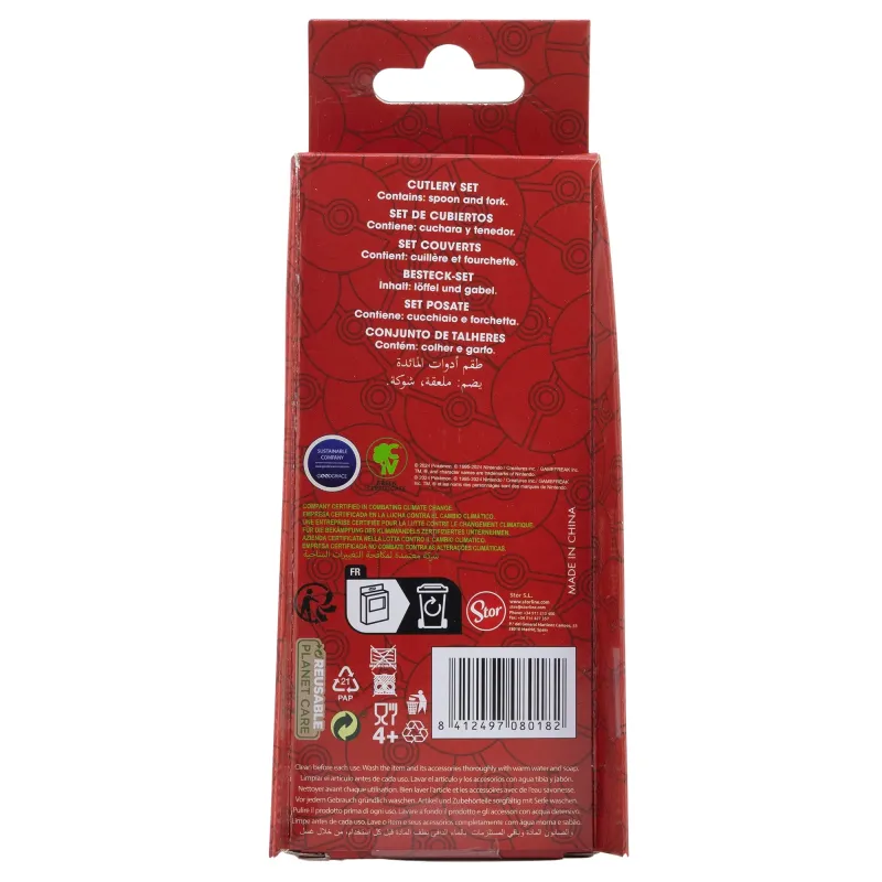 Cubiertos Infantiles con Decoración Pokémon