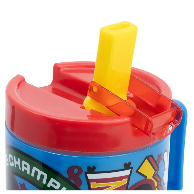 Vaso con Tapa y Boquilla Retráctil Azul y Rojo Mickey Mouse