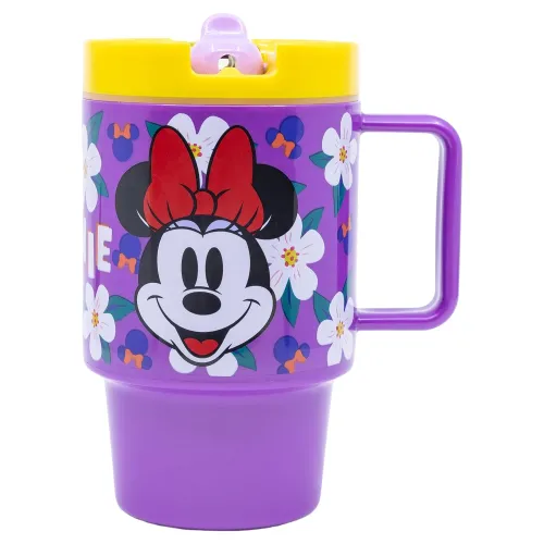 Vaso con Tapa y Boquilla Retráctil Minnie Mouse Disney