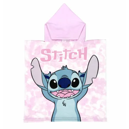 Poncho Playa de Microfibra Stitch Disney 110 x 55 cm