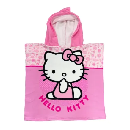 Poncho Playa de Microfibra Hello Kitty 110 x 55 cm