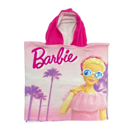 Poncho Playa de Microfibra Barbie 110 x 55 cm