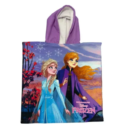Poncho Playa de Microfibra Frozen Disney 110 x 55 cm