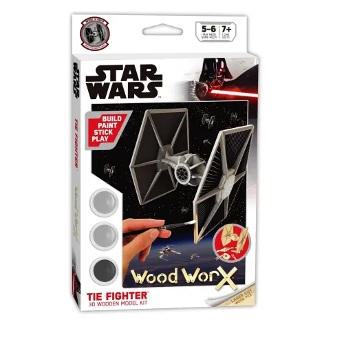Kit de Modelo 3D de Madera Tie Fighter Star Wars