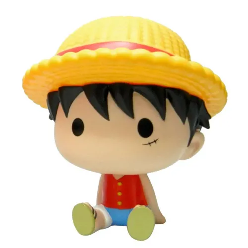 Mini Hucha Figura Estilo Chibi Sentado Monkey D. Luffy