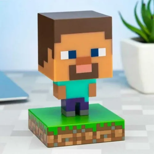 Lampara Mesa Figura Alex Minecraft