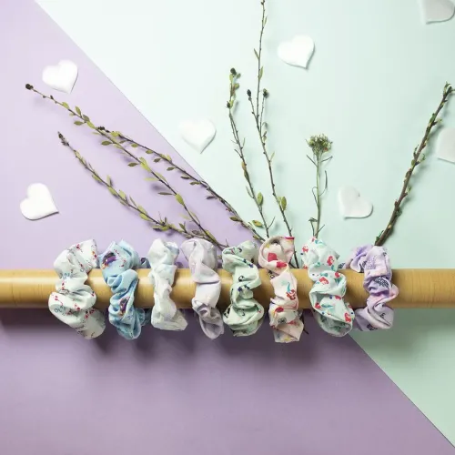 Coleteros de Tela para el Pelo 5 piezas Princesas Disney