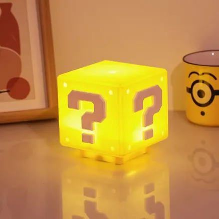 Lampara Cubo Amarillo Super Mario Bross