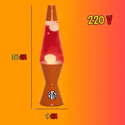 Lámpara de Lava Naranja Dragon Ball Super 2