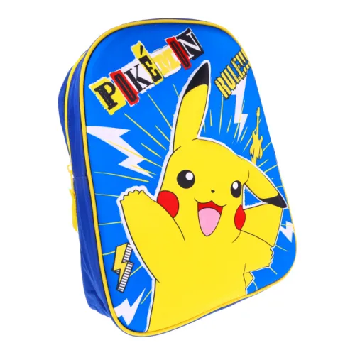 Mochila Azul Brillante Pikachu Pokémon