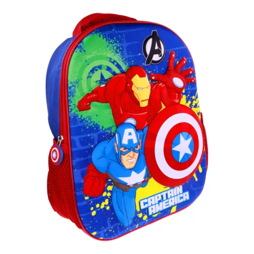 Mochila Infantil Colorida Iron Man y Capitán América Avengers
