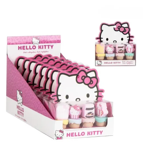 Pack x4 Subrayadores Hello Kitty Sanrio