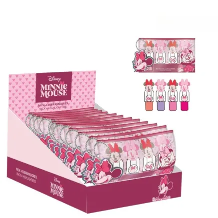 Pack x4 Subrayadores Minnie Mouse Disney