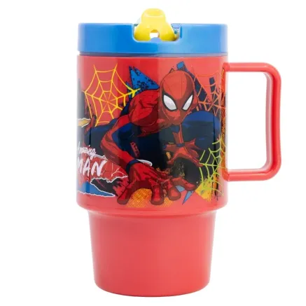 Vaso con Tapa y Boquilla Retráctil Spiderman Marvel