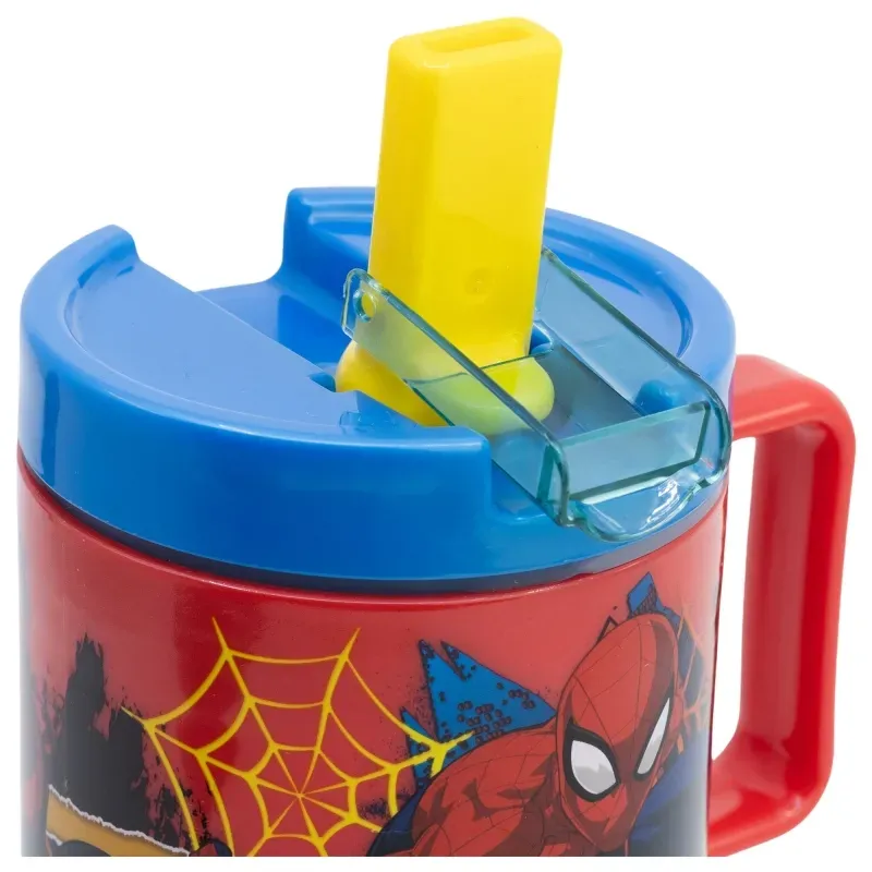 Vaso con Tapa y Boquilla Retráctil Spiderman Marvel