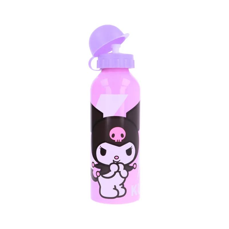 Botella Aluminio 530ml Kuromi Traviesa Sanrio