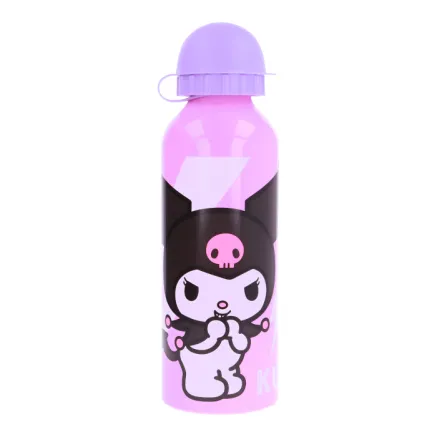 Botella Aluminio 530ml Kuromi Traviesa Sanrio